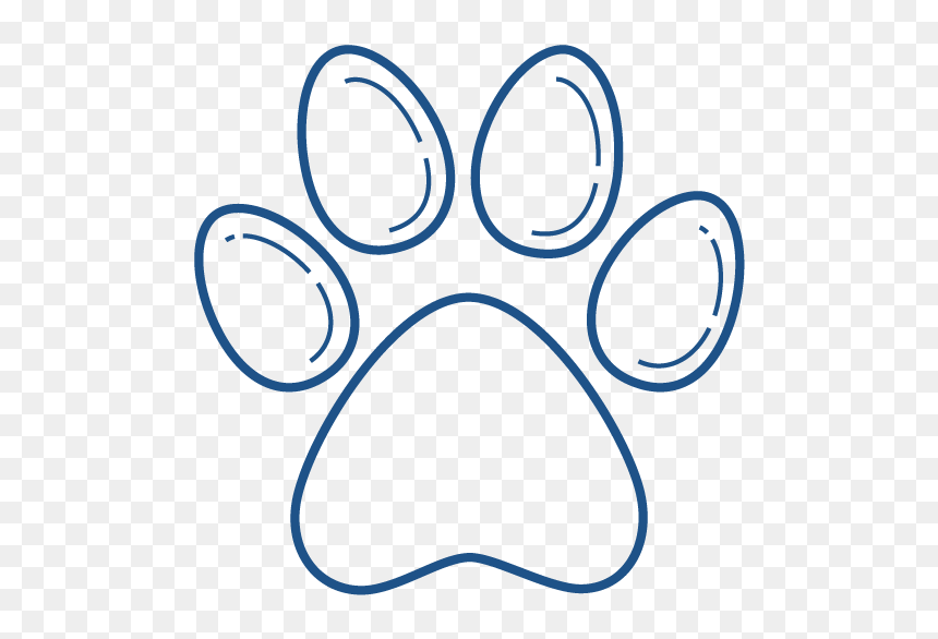 Graphic Visual And Representation Of An Animals Paw - Circle, HD Png Download - paw png