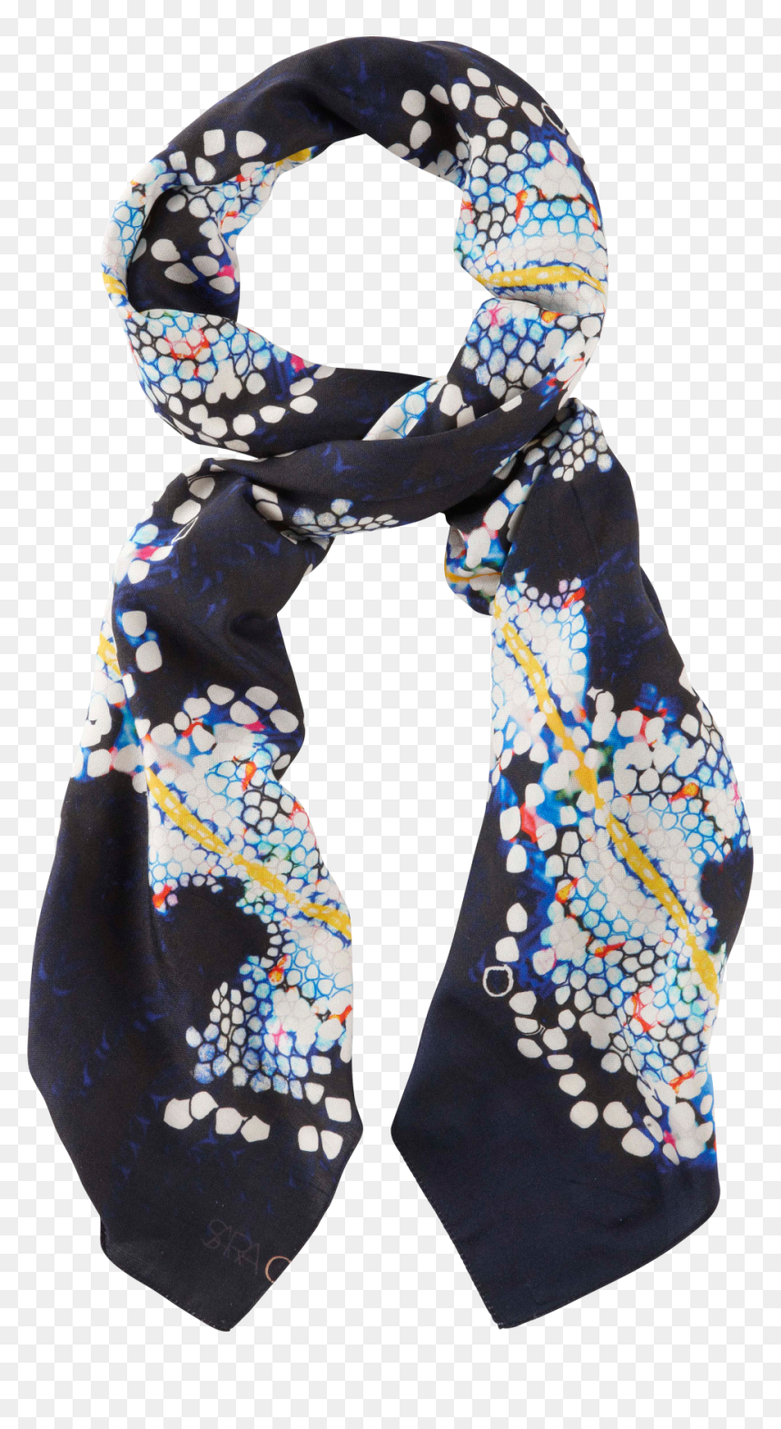 Black Printer Scarf Png Image - Scarf, Transparent Png - scarf png