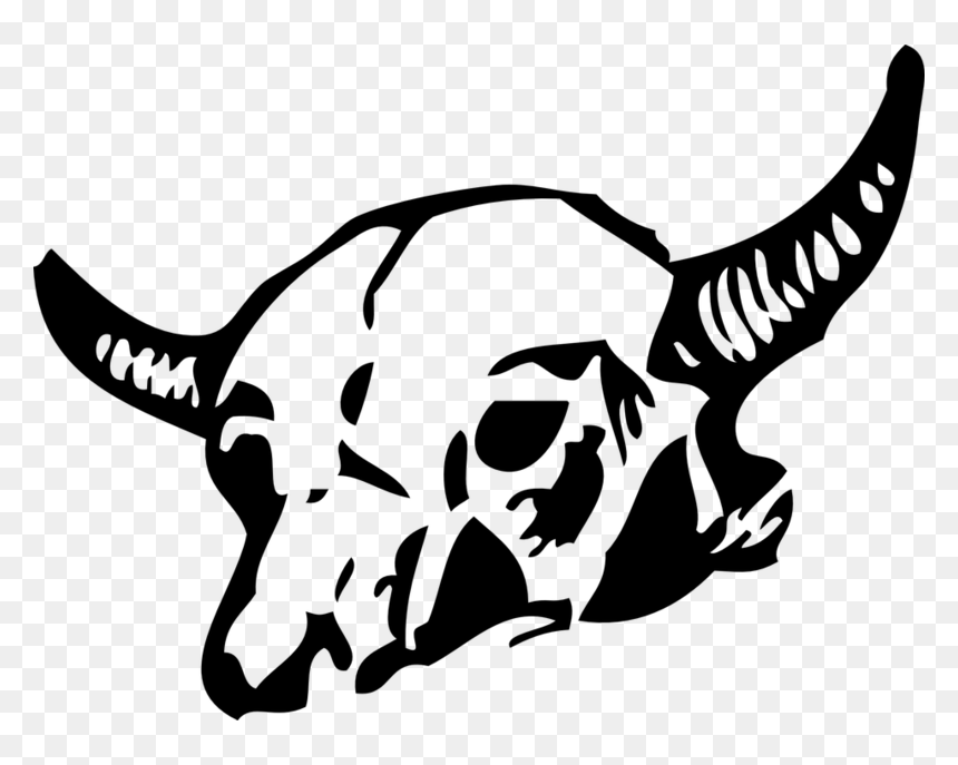 Cow Skull Png Images - Muerte Vacas Dibujo Png, Transparent Png - skull and crossbones png