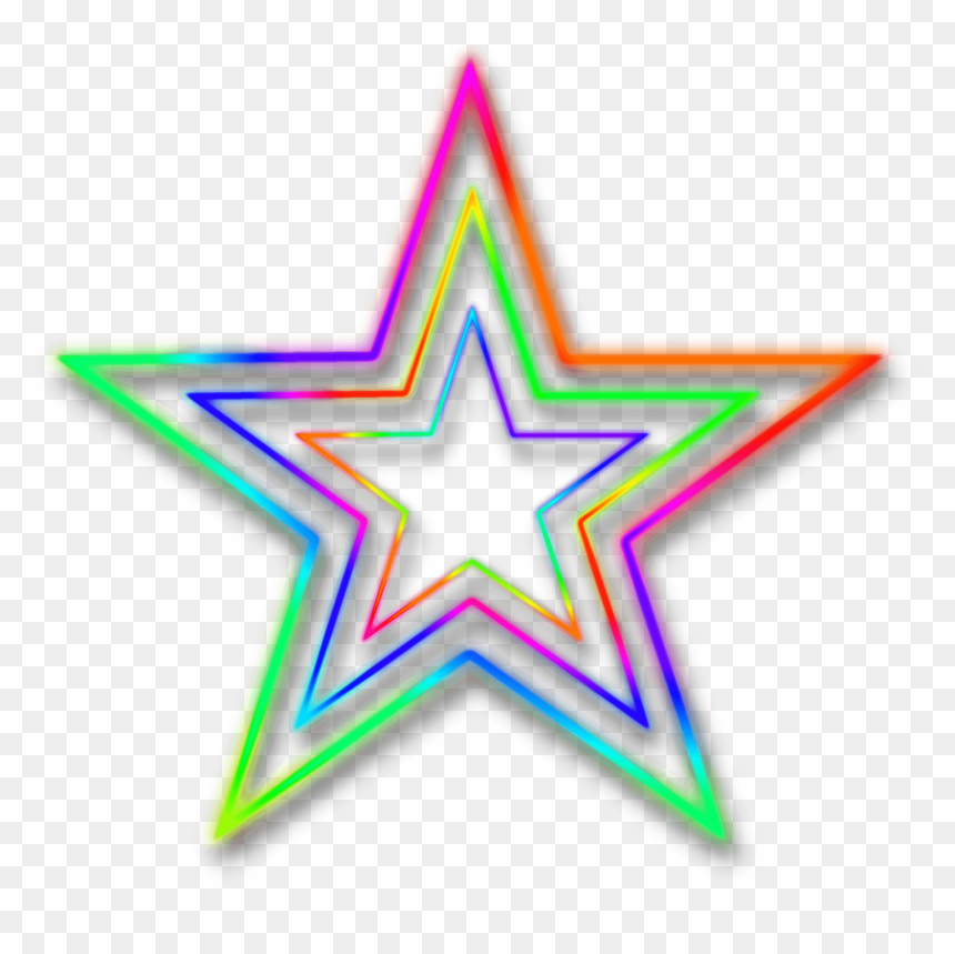 Thumb Image - Clipart Neon Stars, HD Png Download - neon png