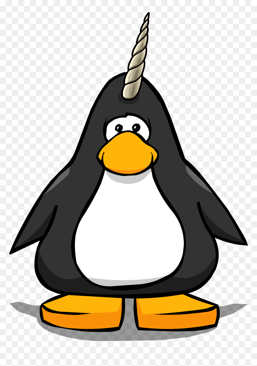 Unicorn Horn Pc - Penguin With Top Hat, HD Png Download - unicorn horn png