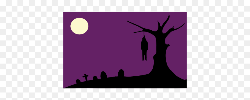 Man Hanging From A Tree Vector Illustration - Hanging Man Vector, HD Png Download - tree vector png