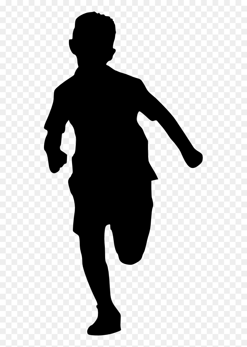 Human Black And White Clipart, HD Png Download - child png
