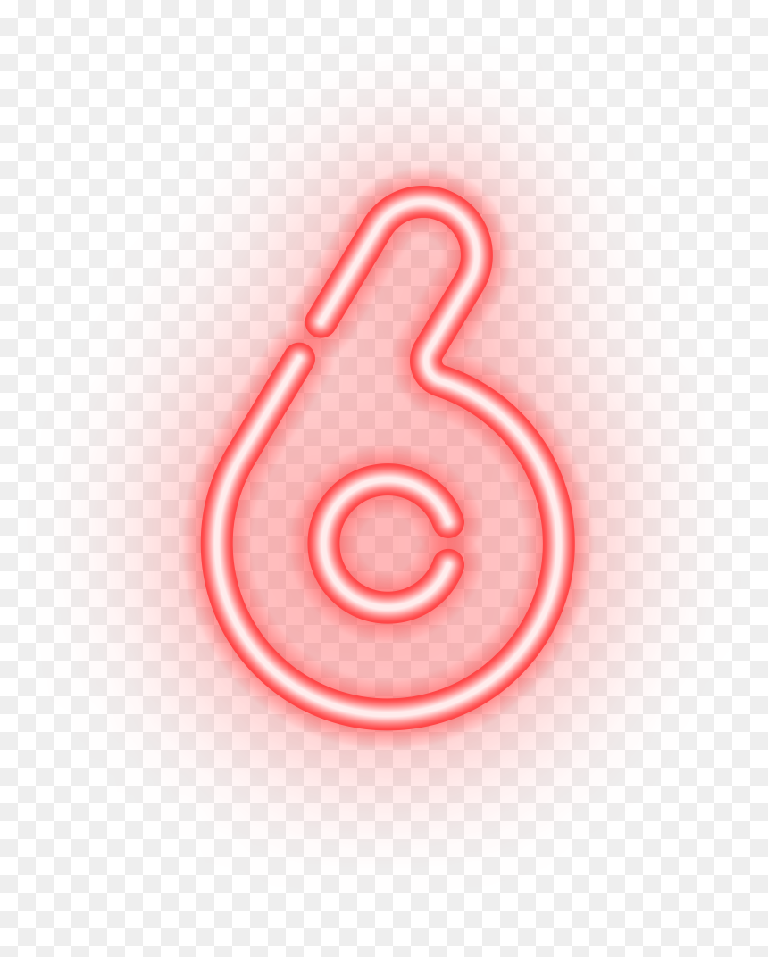 Number Six Png Image, Transparent Png - neon png
