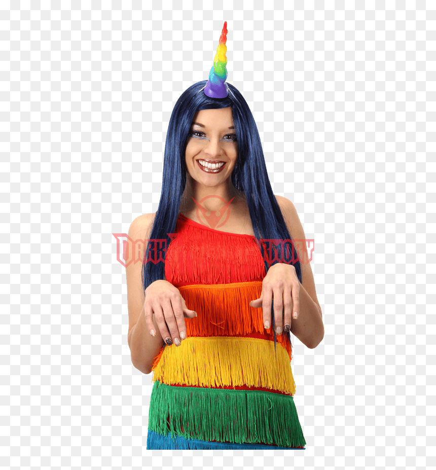 Rainbow Unicorn Horn - Unicorn Horn, HD Png Download - unicorn horn png