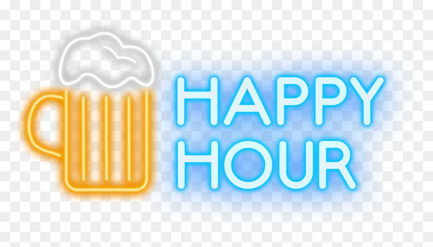 Bottles Of Beer £2 - Work Happy Hour Clipart, HD Png Download - neon png