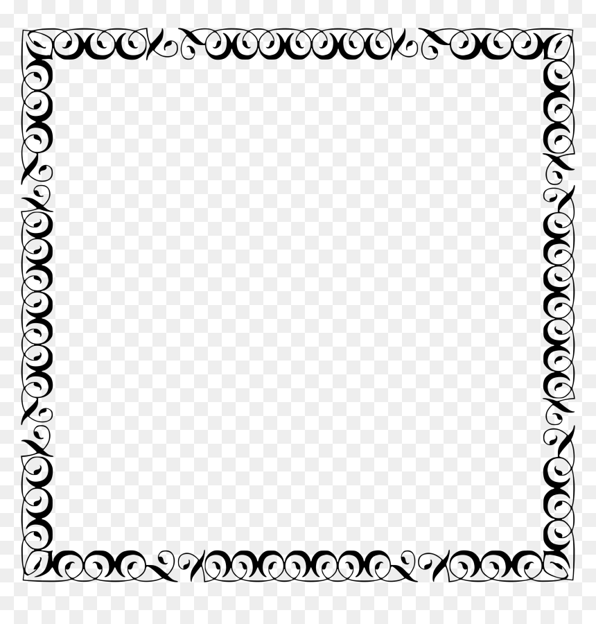 Vintage Filigree Extended 2 Clip Arts - Shamrock Border Clipart Black And White, HD Png Download - filigree png