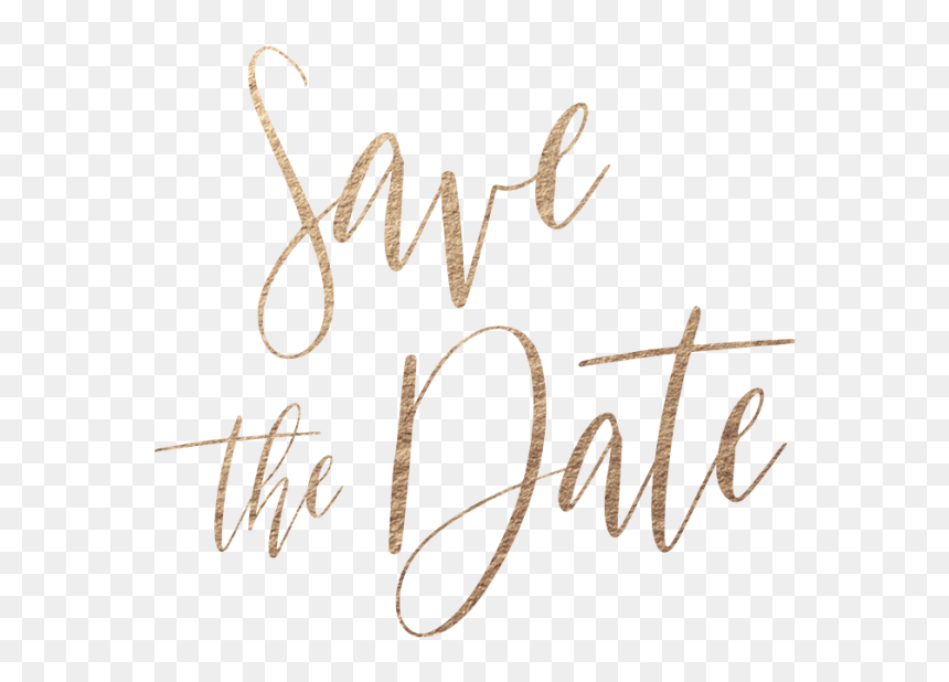 Calligraphy, HD Png Download - save the date png