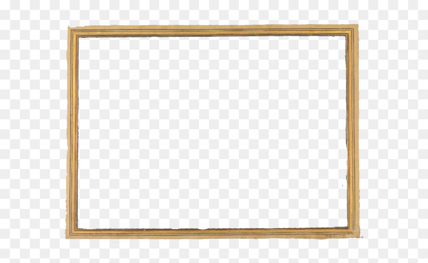 Gold Pattern Frame Png Free Download - Picture Frame, Transparent Png - wood frame png