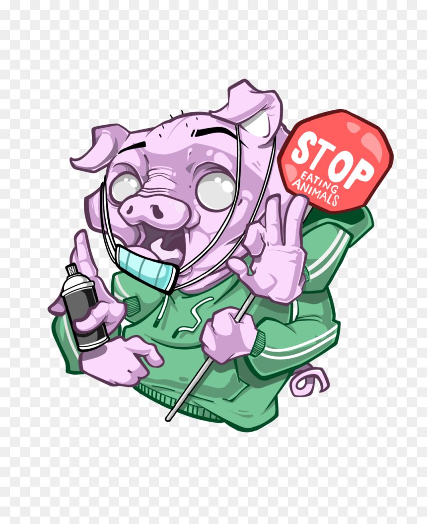 Design 3 Pig Final - Cartoon, HD Png Download - scribble png
