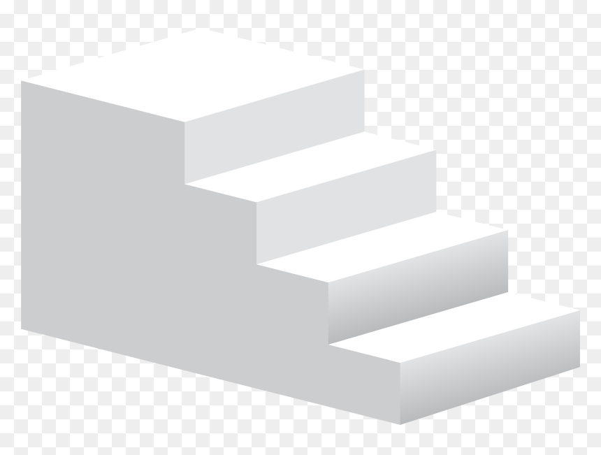 White Stairs Transparent Png Clip Art Image - Wood, Png Download - stairs png