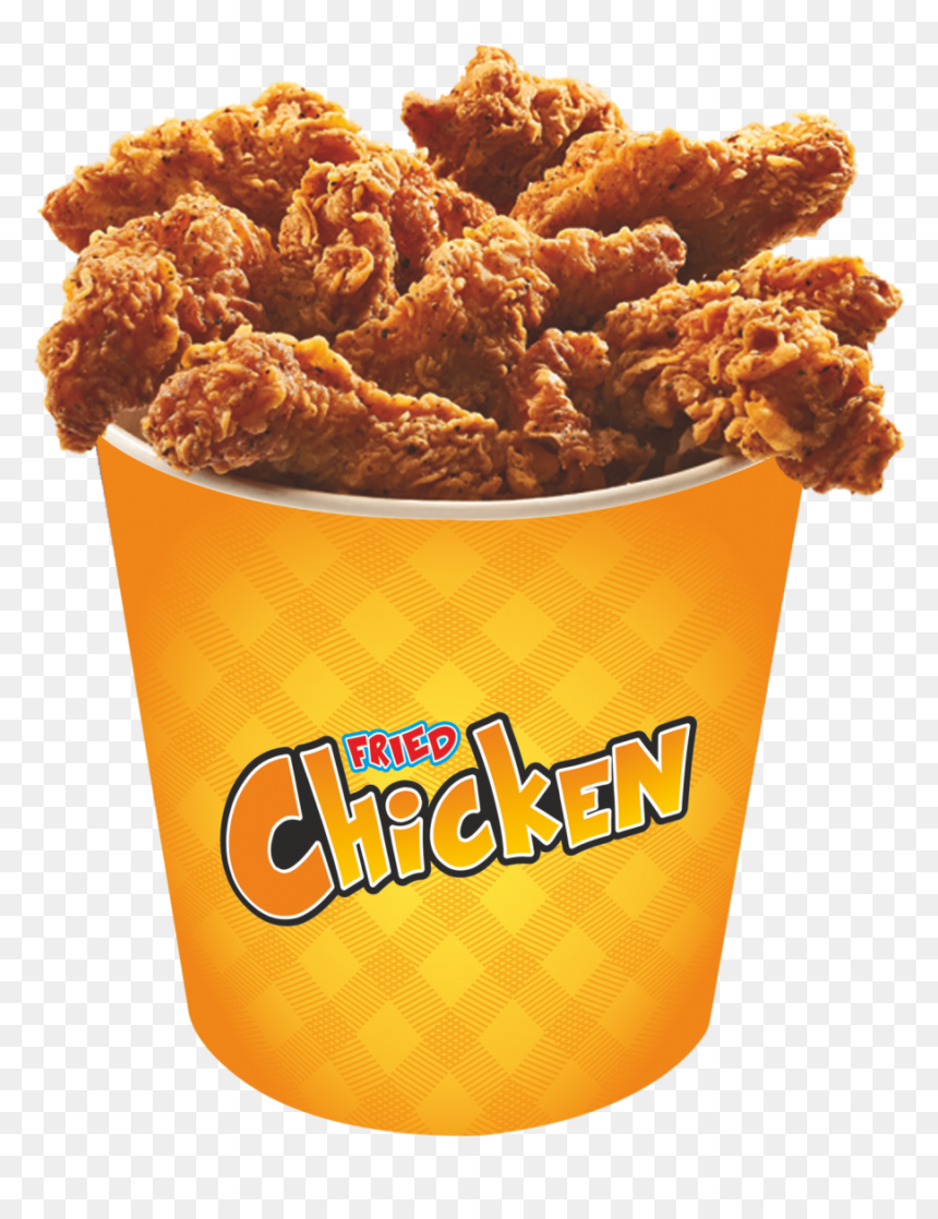 Fried Chicken Packaging And Promotional Items Makfry - Fried Chicken Bucket Png, Transparent Png - fried chicken png