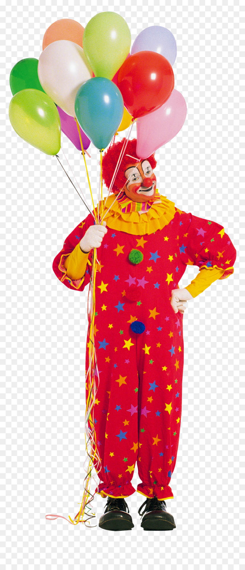 Clown Png Image - Clown Holding A Balloon, Transparent Png - clown png