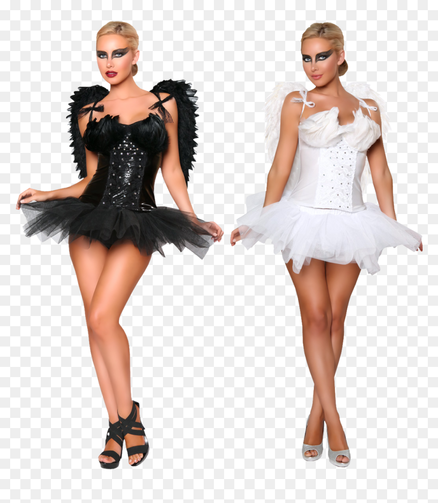 Sexy Women / Girl - Womens Sexy Black Swan Costumes, HD Png Download - sexy girl png