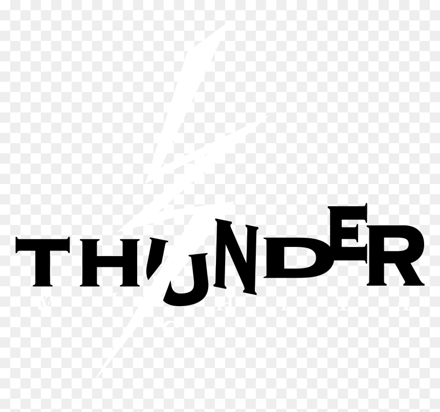 Thunder Black And White Logo Png Images - Thunder, Transparent Png - thunder png