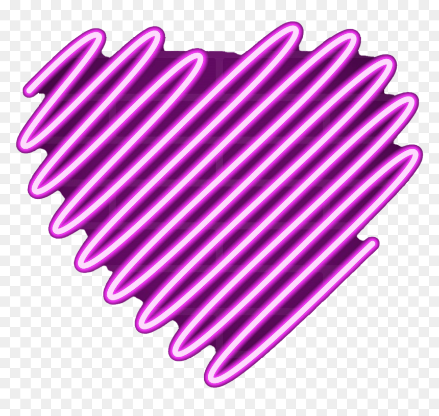 Neon Heart Png Background - Illustration, Transparent Png - neon png