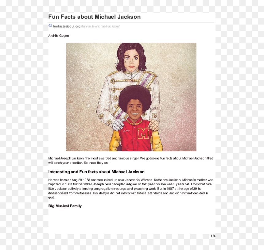 Child, HD Png Download - michael jackson png