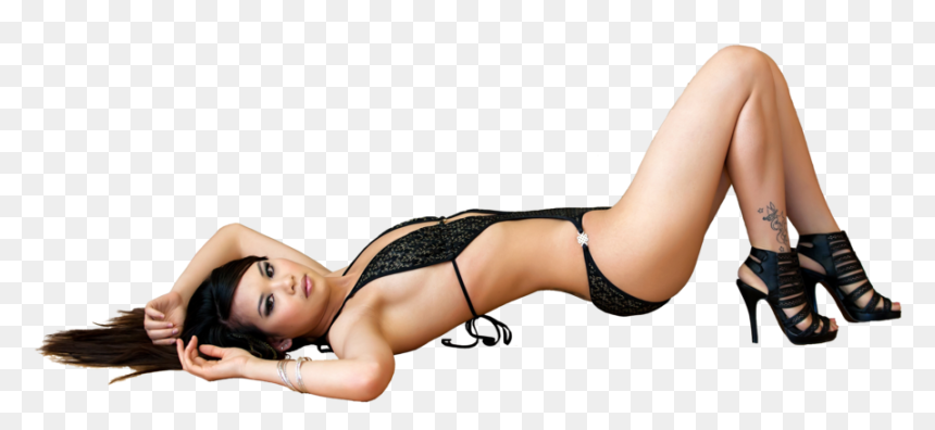 Sexy Woman Lying Png, Transparent Png - hot girl png