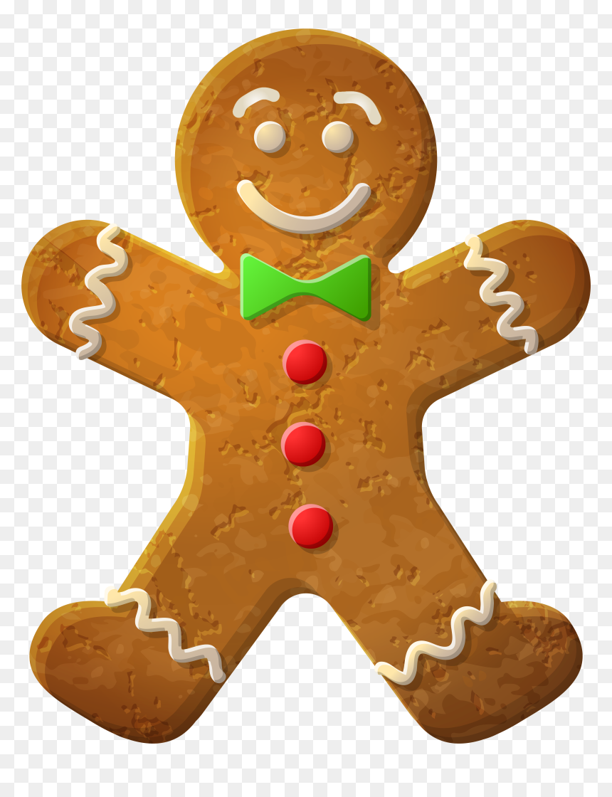 Gingerbread Man Ornament Png Clip-art Image​ - Gingerbread Man Png, Transparent Png - cookies png
