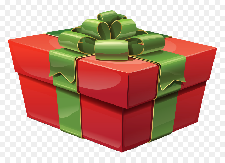 Transparent Red Large Gift Box Png Clipart, Png Download - christmas present png