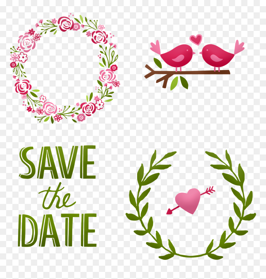 Wedding, HD Png Download - save the date png