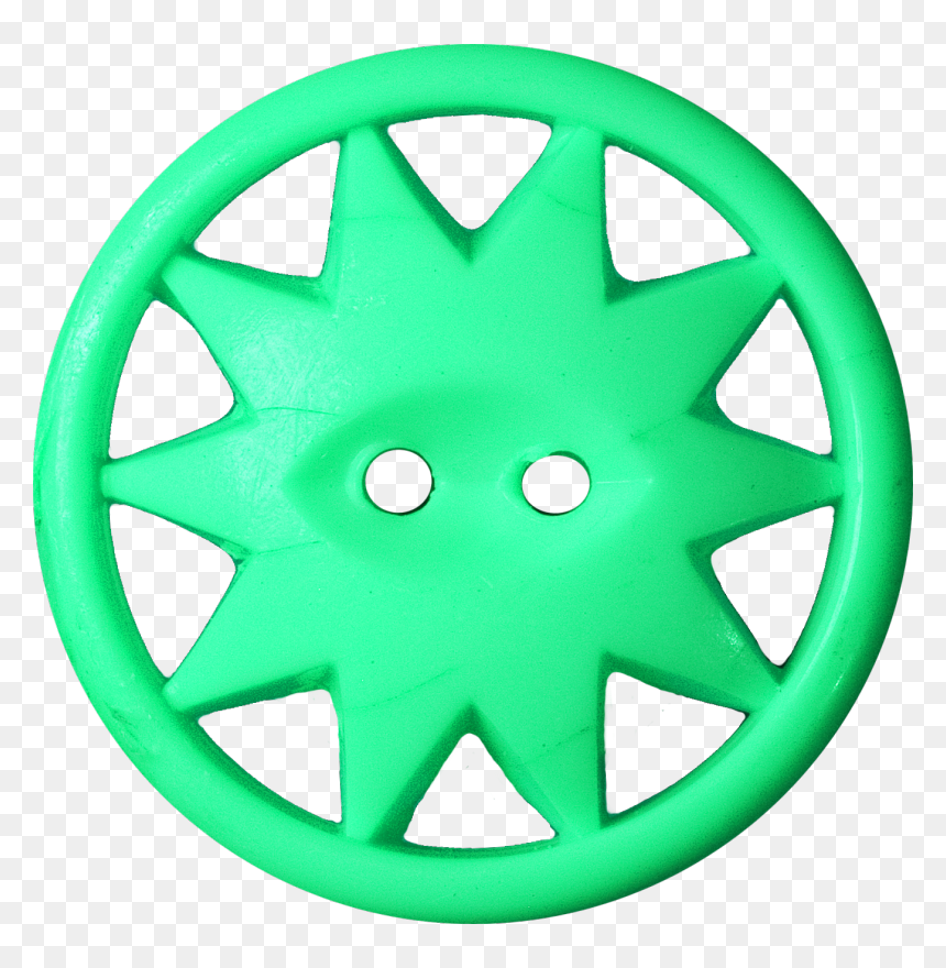 Button With Ten-pointed Star Inscribed In A Circle, - Inscribed Figure, HD Png Download - png circle