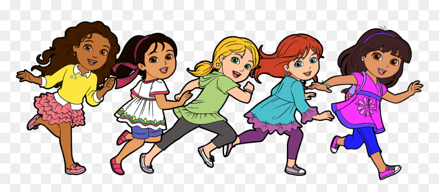Group Of People Talking Clipart - Dora And Friends Into The City Png, Transparent Png - people talking png