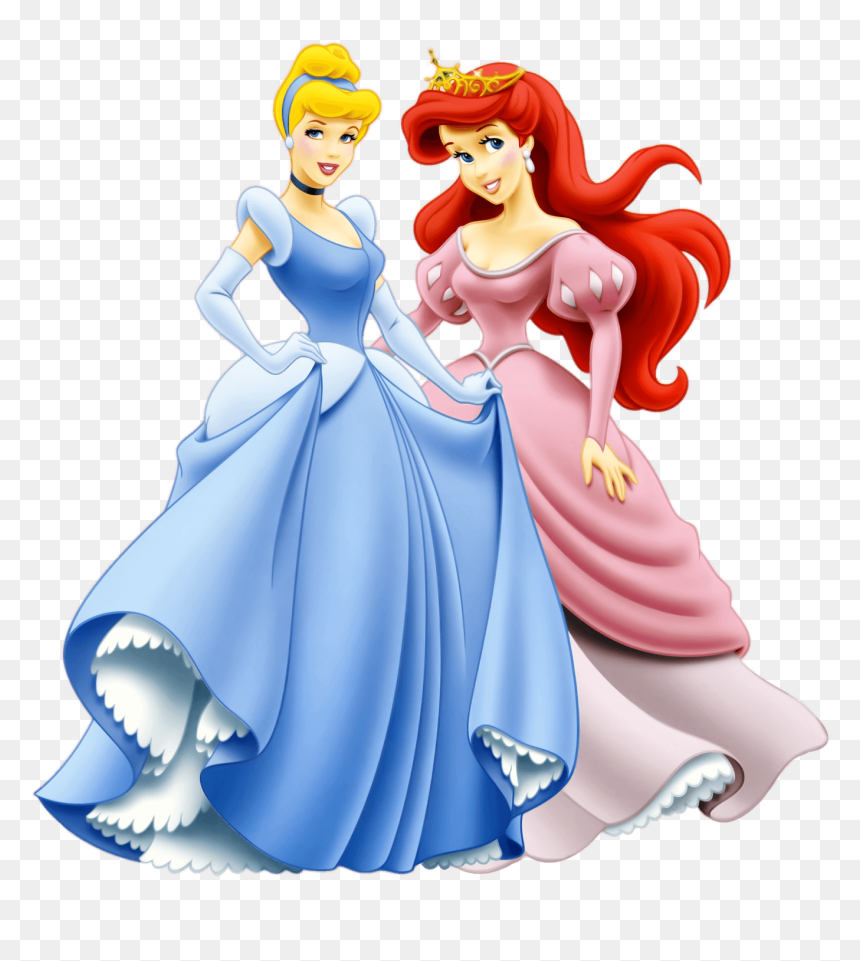 Free Cinderella Clipart - Disney Princess Ariel And Cinderella, HD Png Download - cinderella png