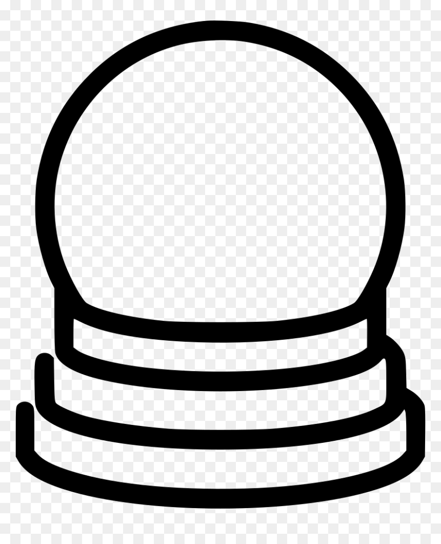 Crystal Ball - Crystal Ball Silhouette Png, Transparent Png - crystal ball png