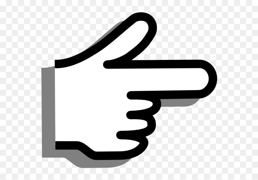 Finger Pointing Svg Clip Arts - Pointer Clipart, HD Png Download - pointing finger png