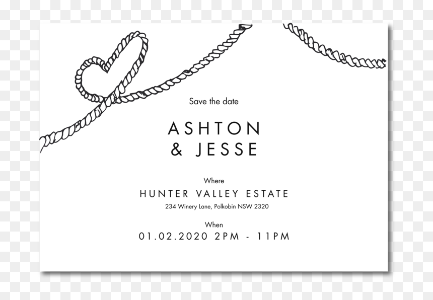 Document, HD Png Download - save the date png