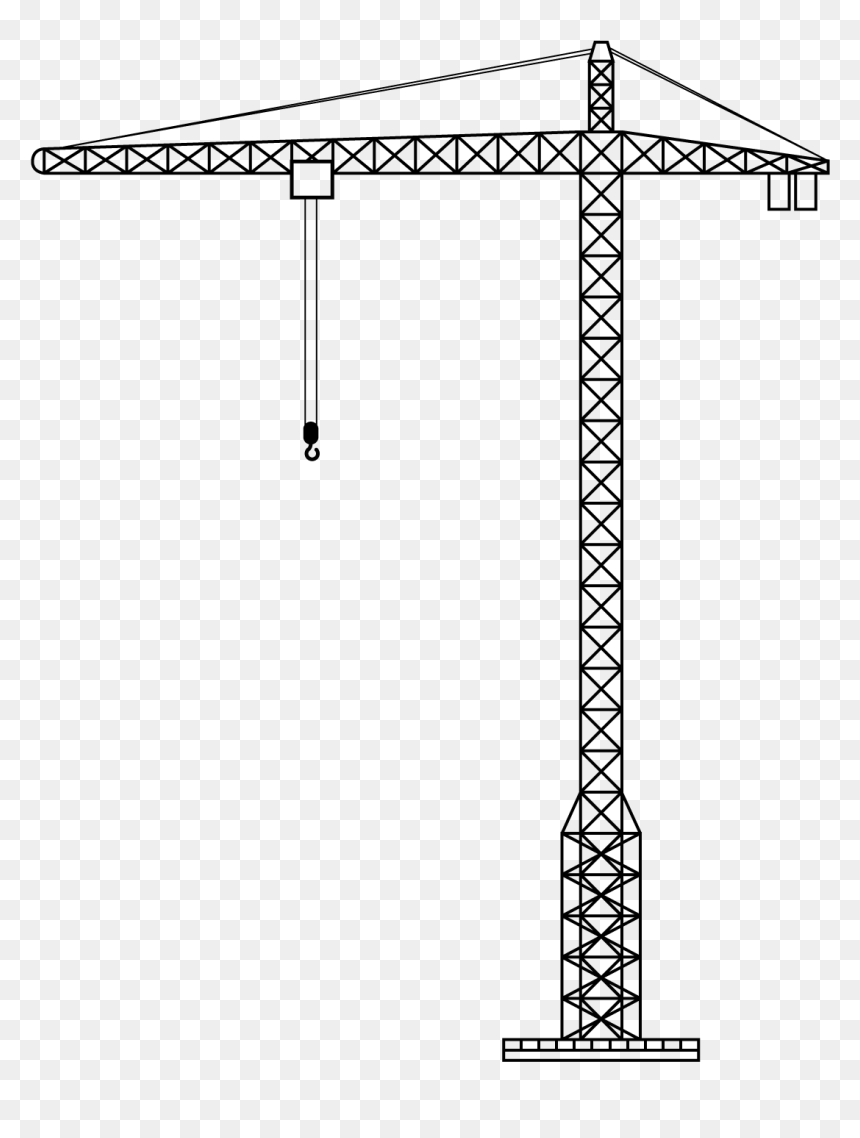 Transparent Png Stickpng - Crane Clipart Transparent, Png Download - construction png