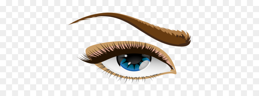 Eyelash,brown,eye - Eye Clip Art, HD Png Download - eyebrow png