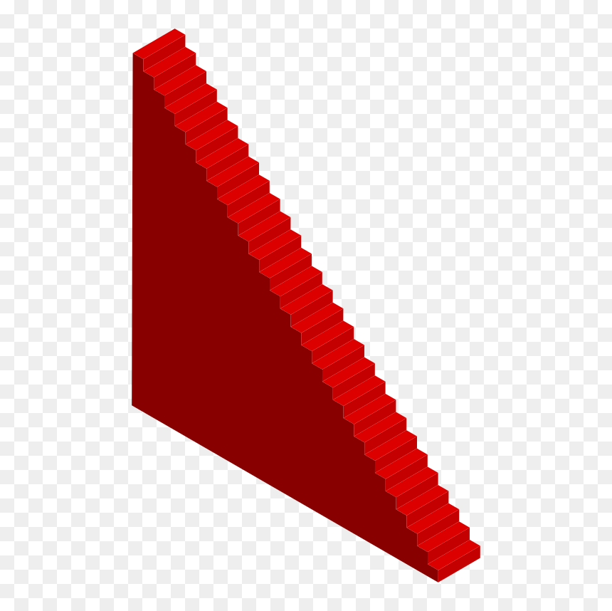 Isometric Stairs Long - Stairs Isometric Png, Transparent Png - stairs png