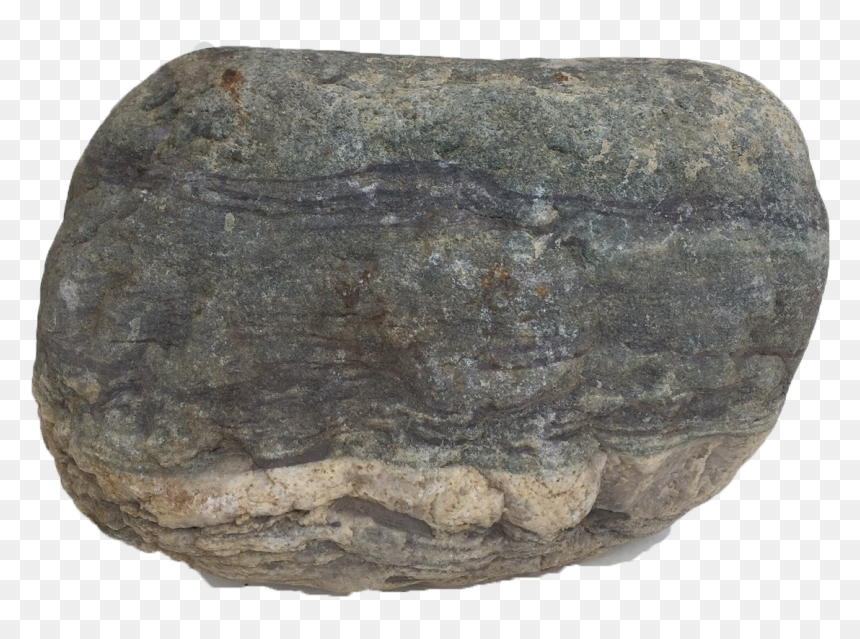 Grey Striped Urn Stone - Boulder, HD Png Download - boulder png