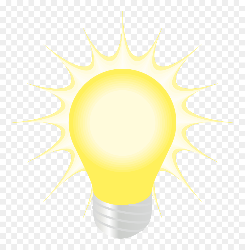 Lightbulb With Halo - Allumer La Lumière Dessin, HD Png Download - light shine png