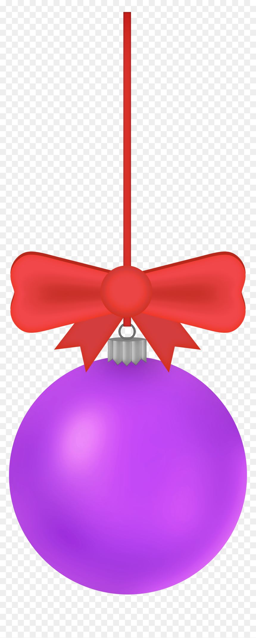 Purple Christmas Ball Png Clip Art - Wheel, Transparent Png - christmas ribbon png