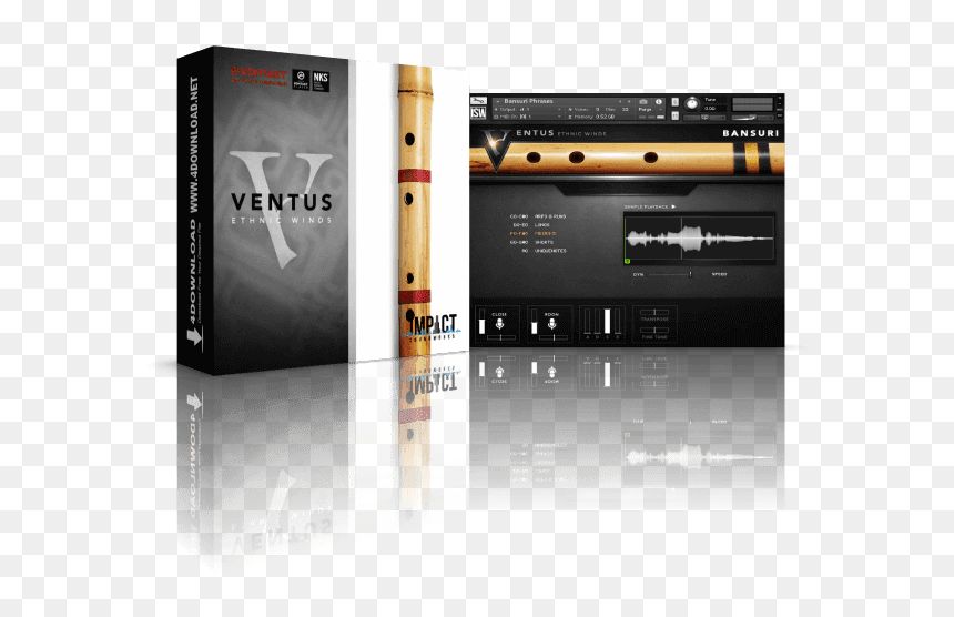 Ventus Ethnic Winds - Flute, HD Png Download - bansuri png