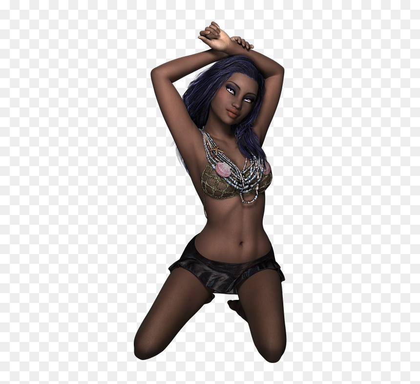 Sensual, Free Illustrations, Model, Lady, Attractive - Sexy Girl Pose, HD Png Download - sexy girl png