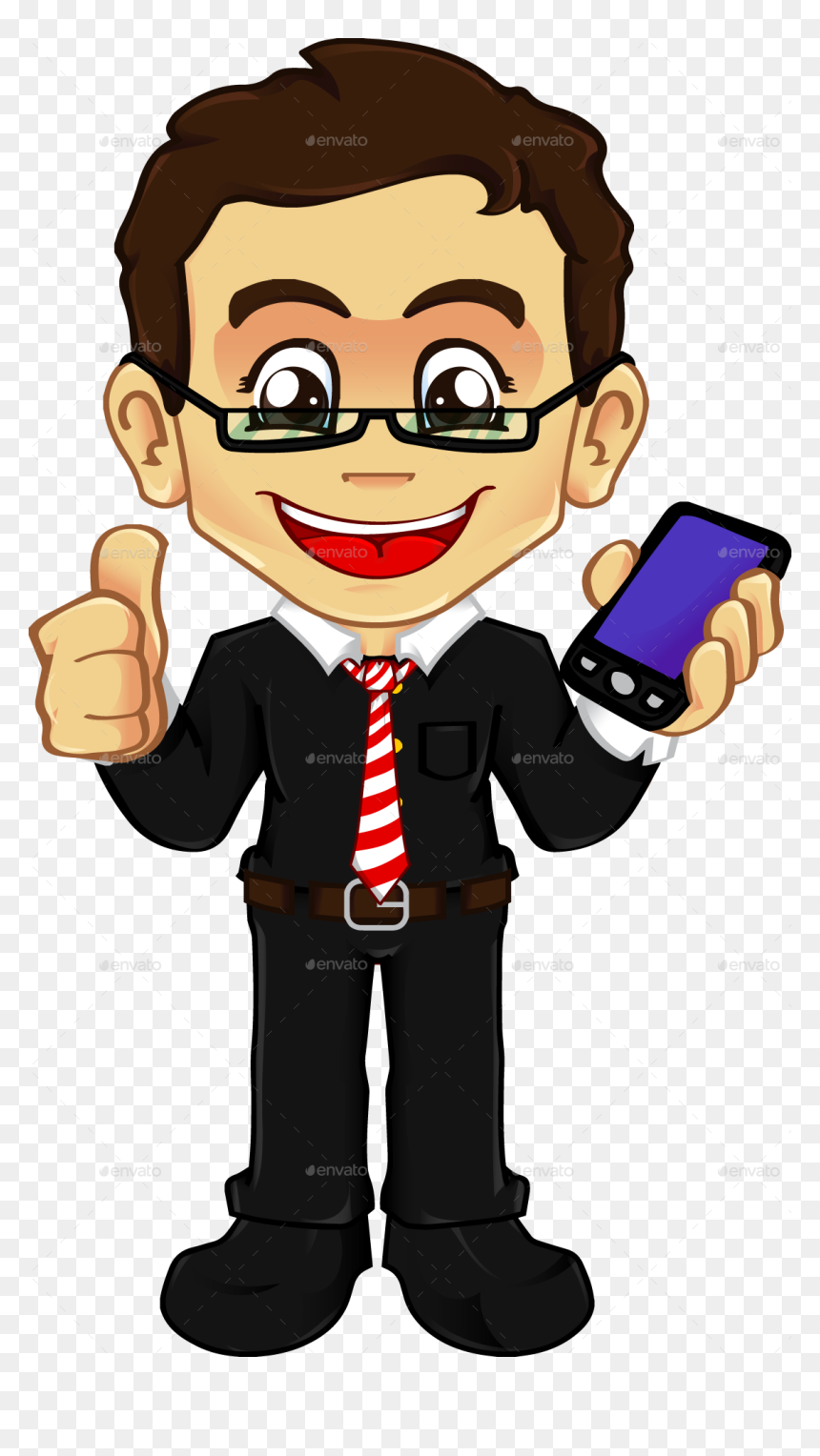 Clipart Boy Phone - Boy Face With Glasses Clipart, HD Png Download - mobile clipart png