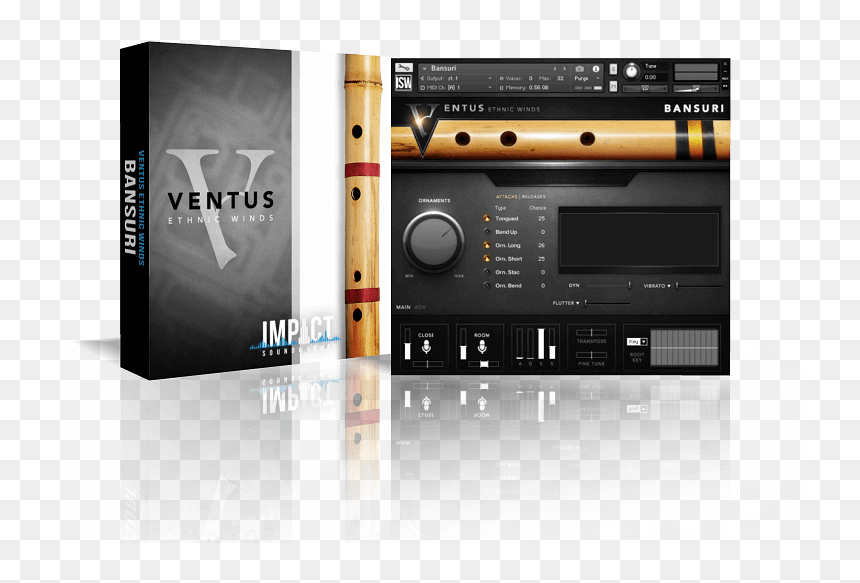 Ventus Ethnic Winds - Impact Soundworks Ventus Ethnic Winds Bansuri, HD Png Download - bansuri png