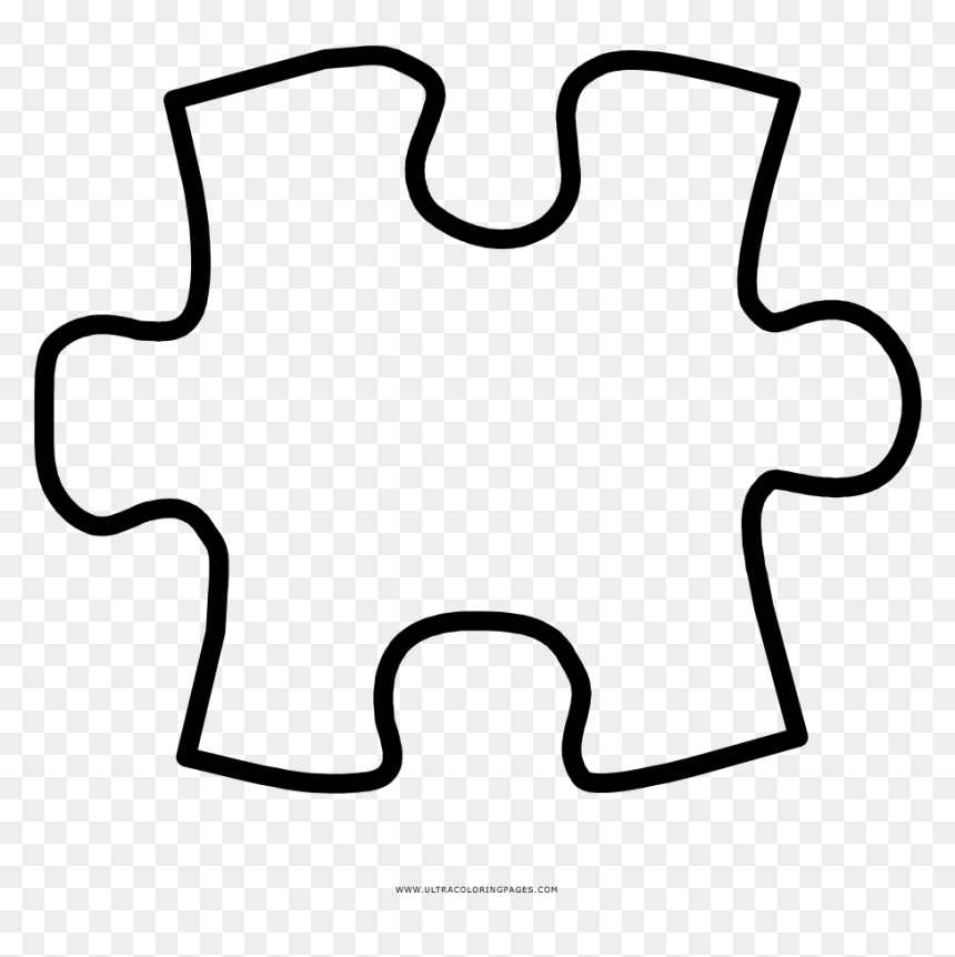 Piece Coloring Page - Coloring Book, HD Png Download - puzzle png