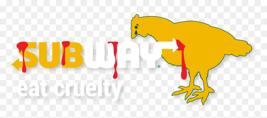 Subway Eat Cruelty Logo, HD Png Download - subway logo png