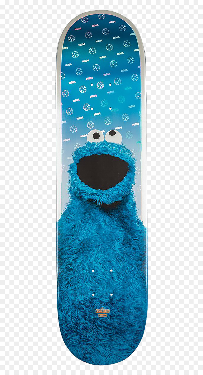 Globe Sesame Street Cookie Monster Deck-8 - Cookie Monster Skateboard, HD Png Download - cookie monster png