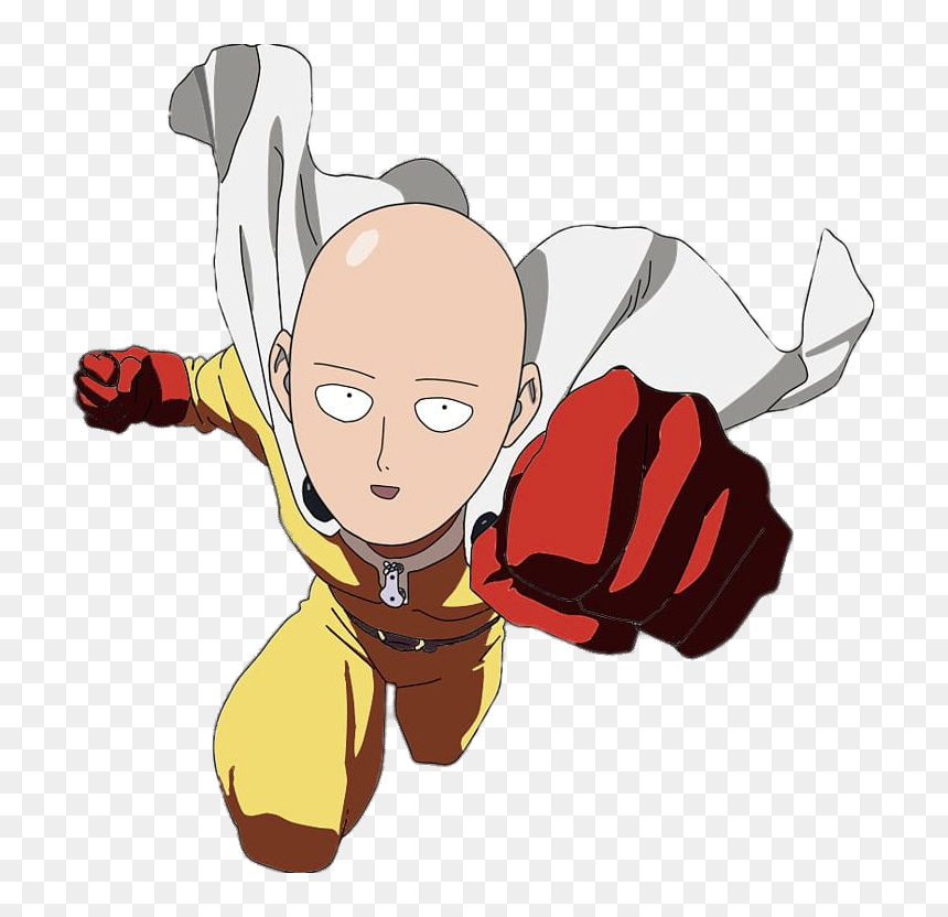 One Punch Man Saitama Striking - Transparent One Punch Man Png, Png Download - one punch man png