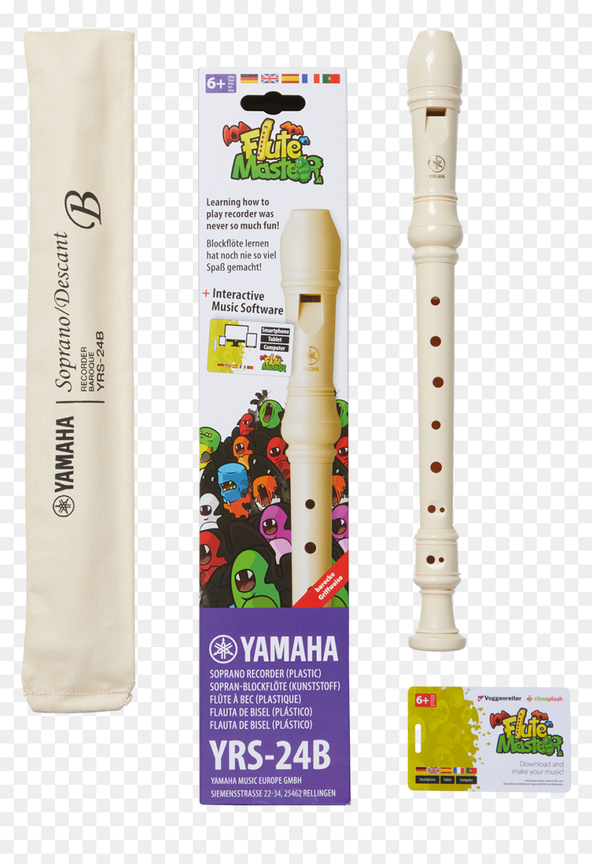 Yamaha Soprano Descant Recorder German Yrs 23, HD Png Download - bansuri png