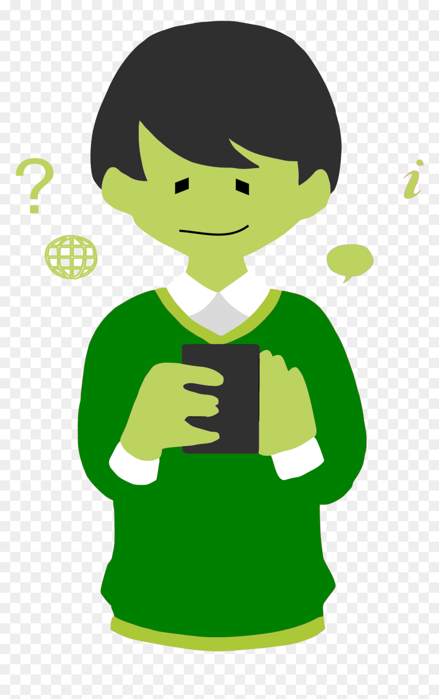 Thumb Image - Using Phone Icon Png, Transparent Png - mobile clipart png