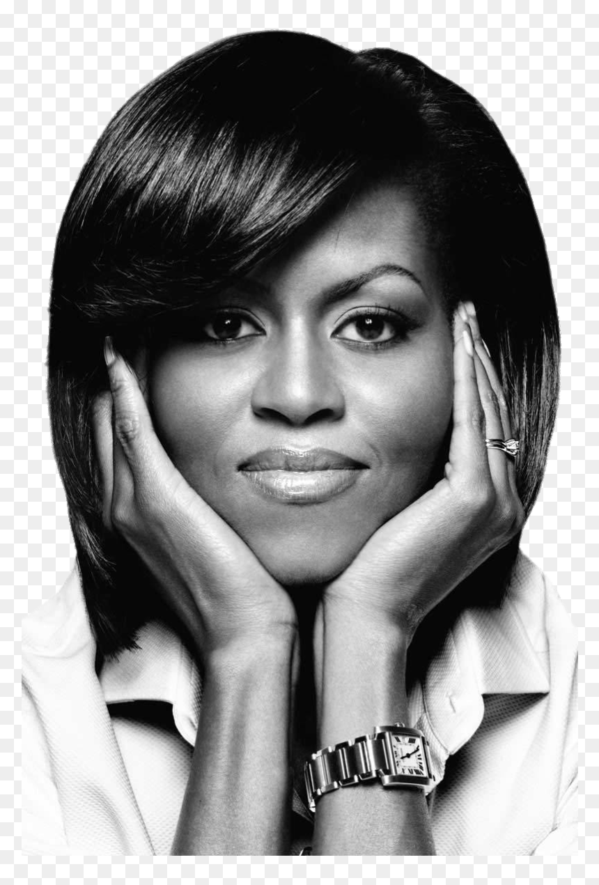 Michelle Obama Png - Michelle Obama Black And White, Transparent Png - obama png