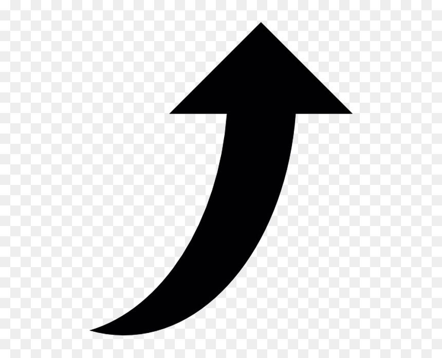 Up Arrow Transparent Image - Crescent, HD Png Download - up arrow png