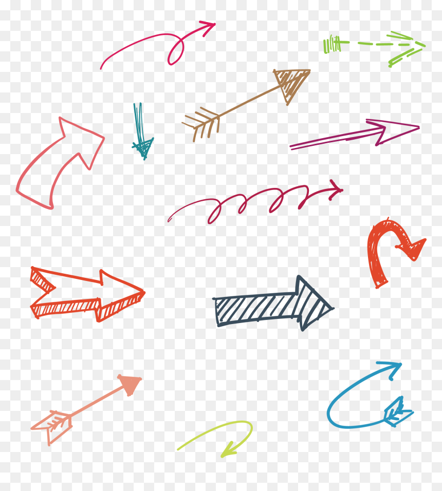 Vector Hand Drawn Arrow 1593*1697 Transprent Png Free - Hand Drawn Arrow Png Vector, Transparent Png - hand drawn arrow png